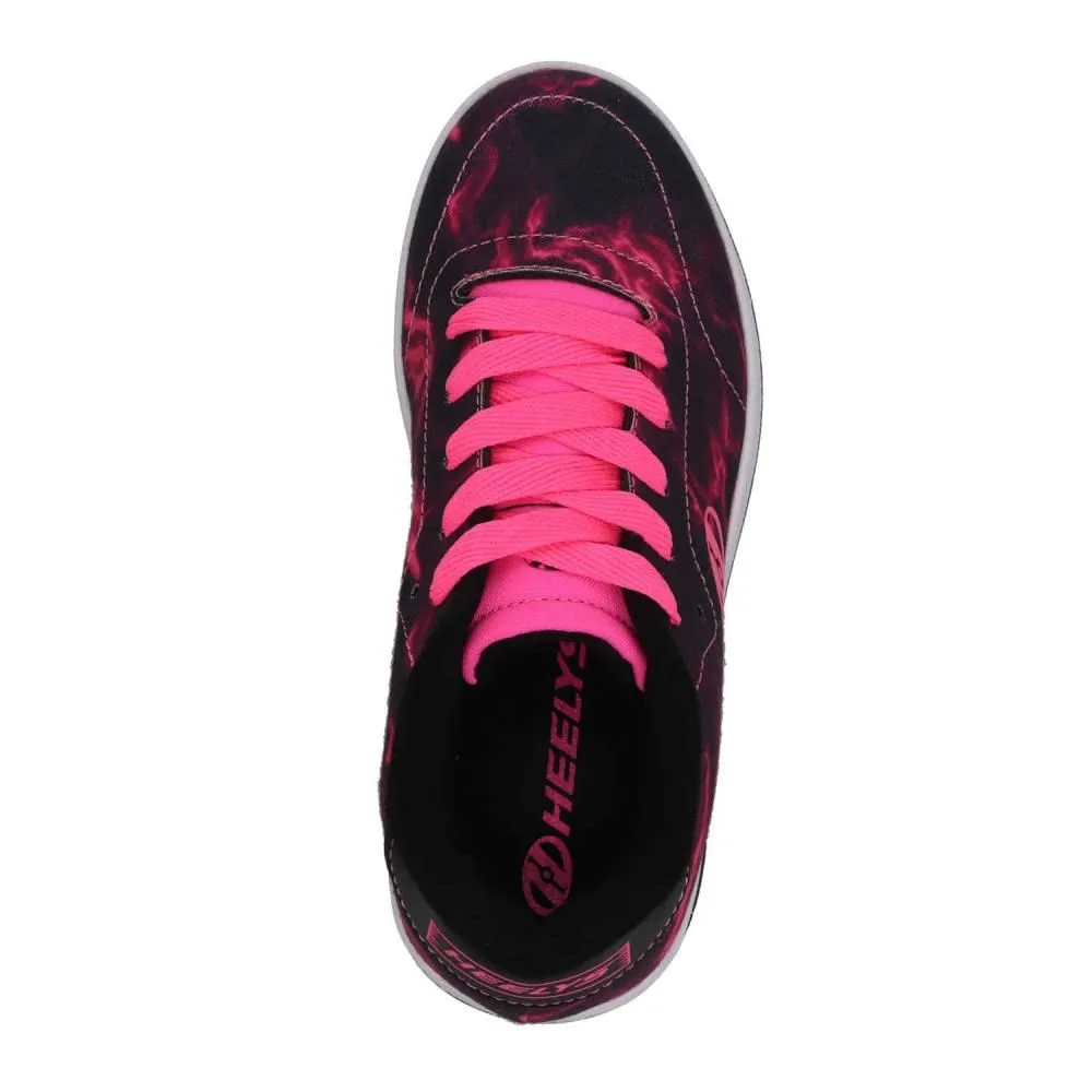 Heelys Sleek  - Black / Neon Pink