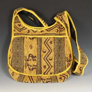 Helping Handbags - Yellow Kokopelli