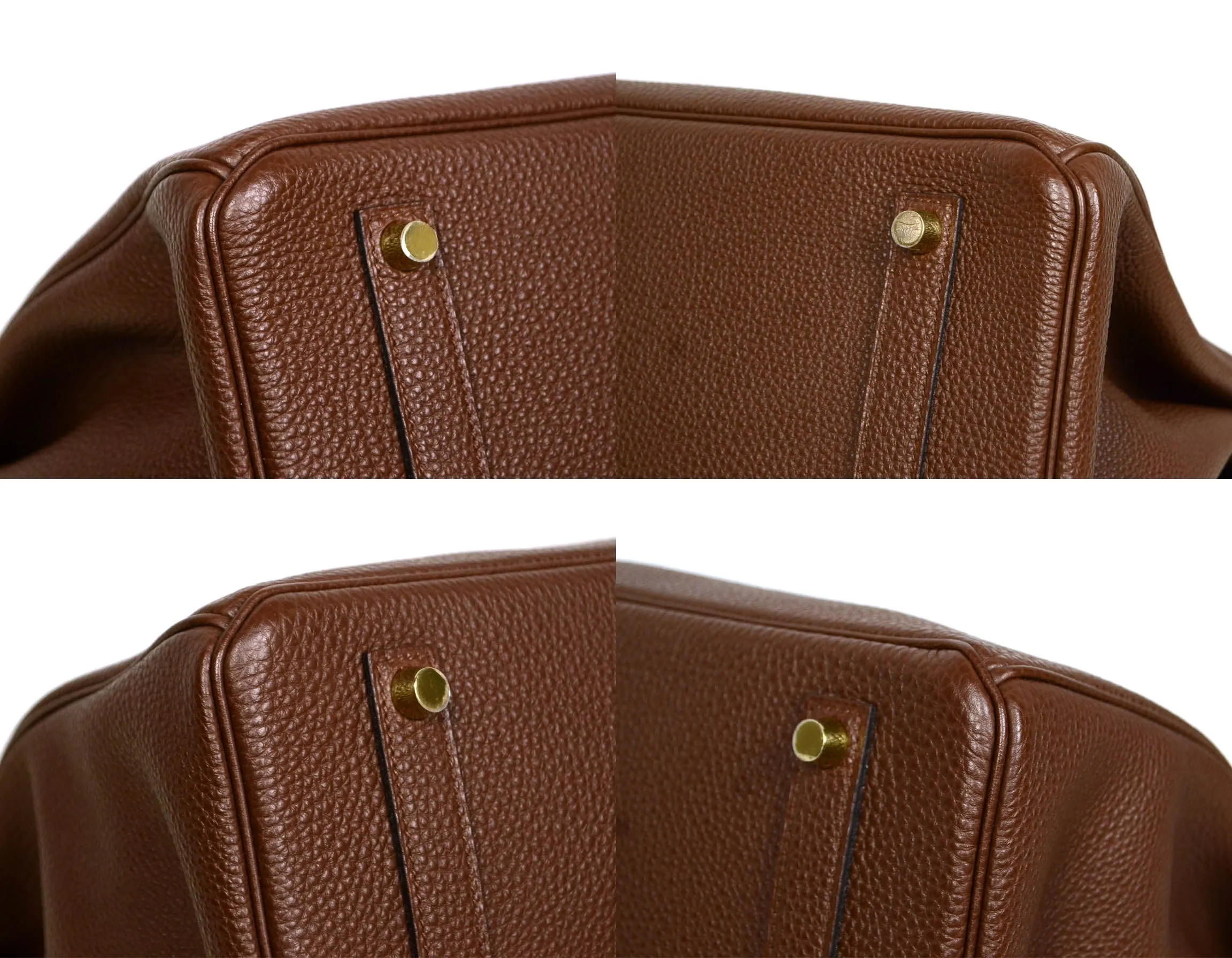 Hermes Brown Togo Leather 35cm Birkin Bag GHW