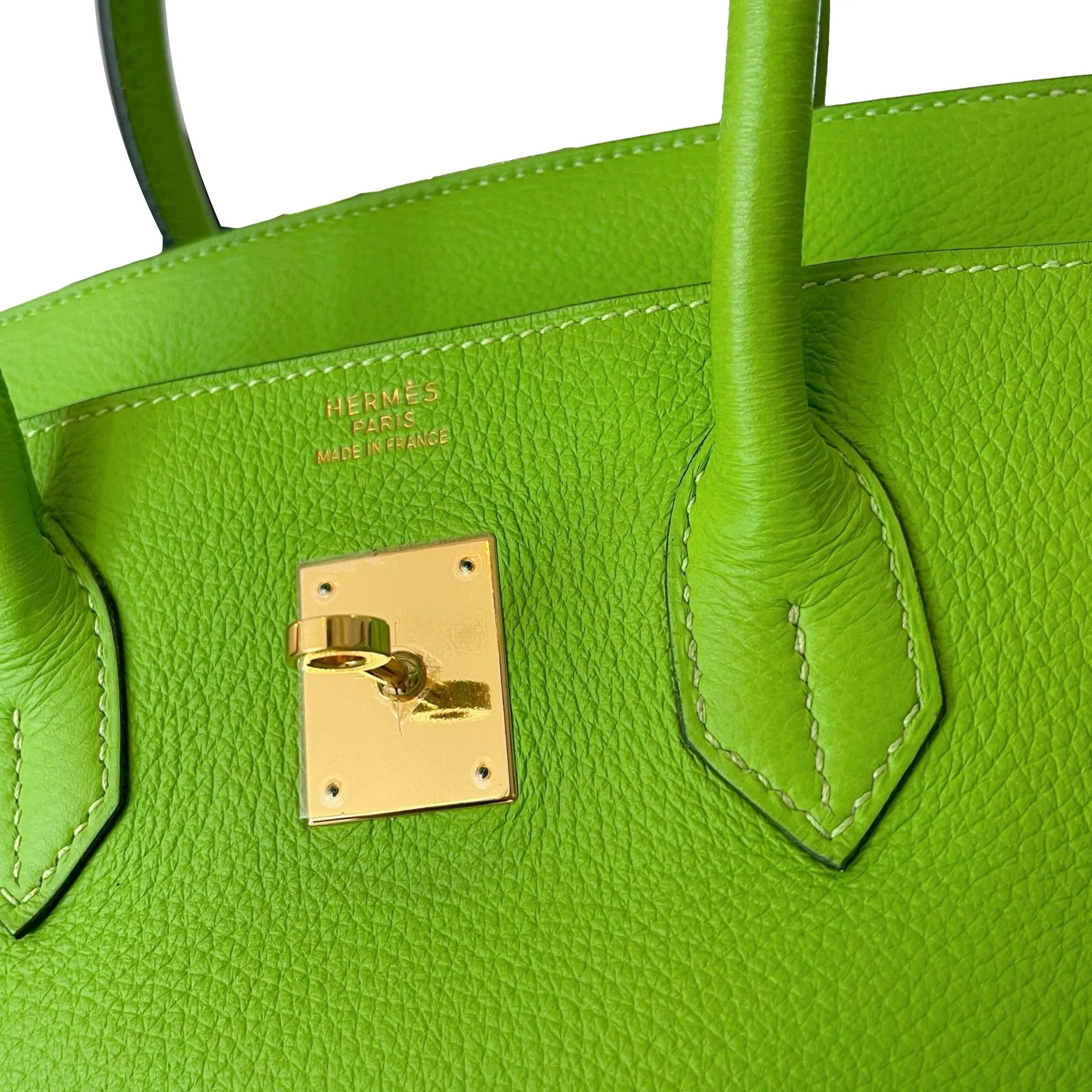 Hermes Lime Green 35 Birkin