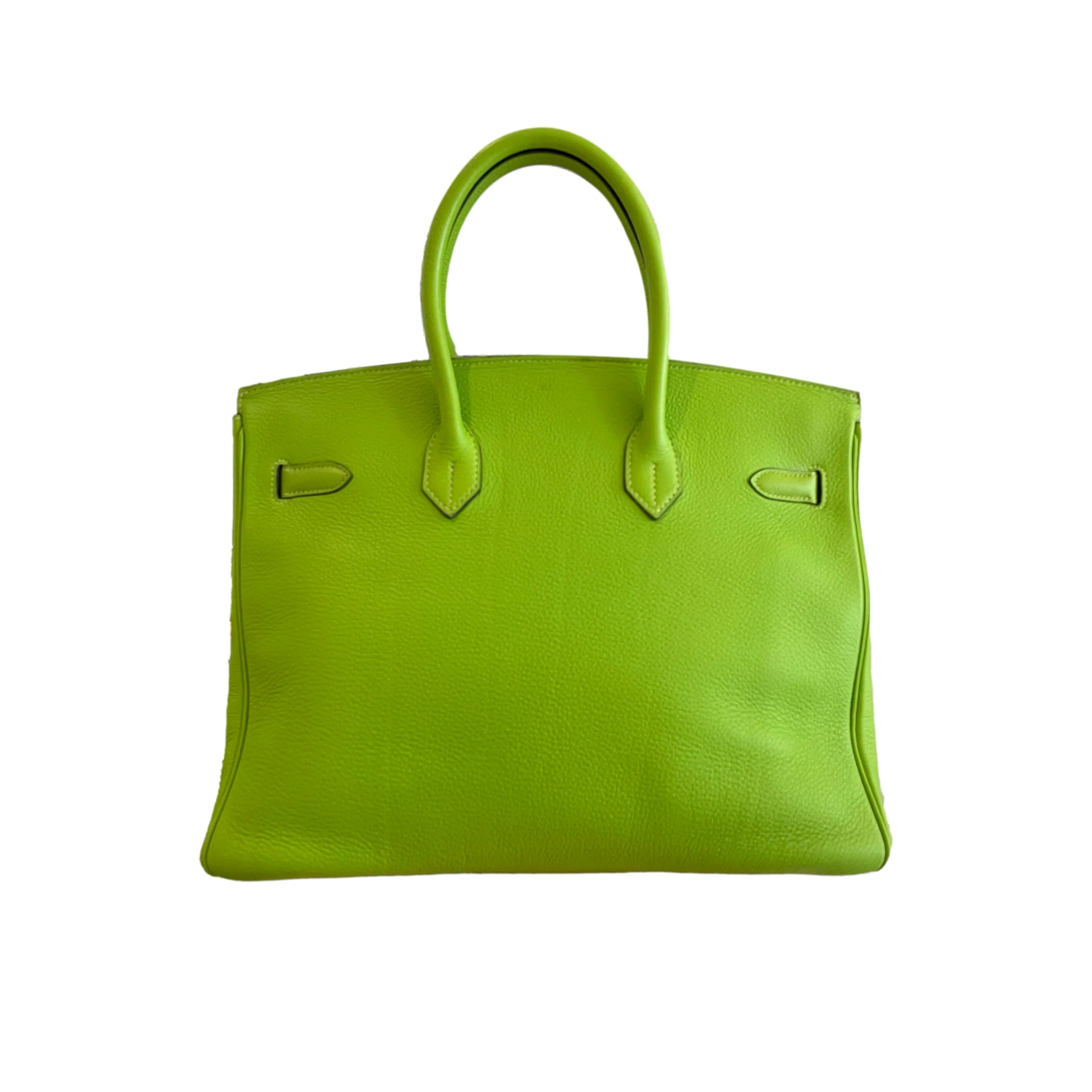 Hermes Lime Green 35 Birkin