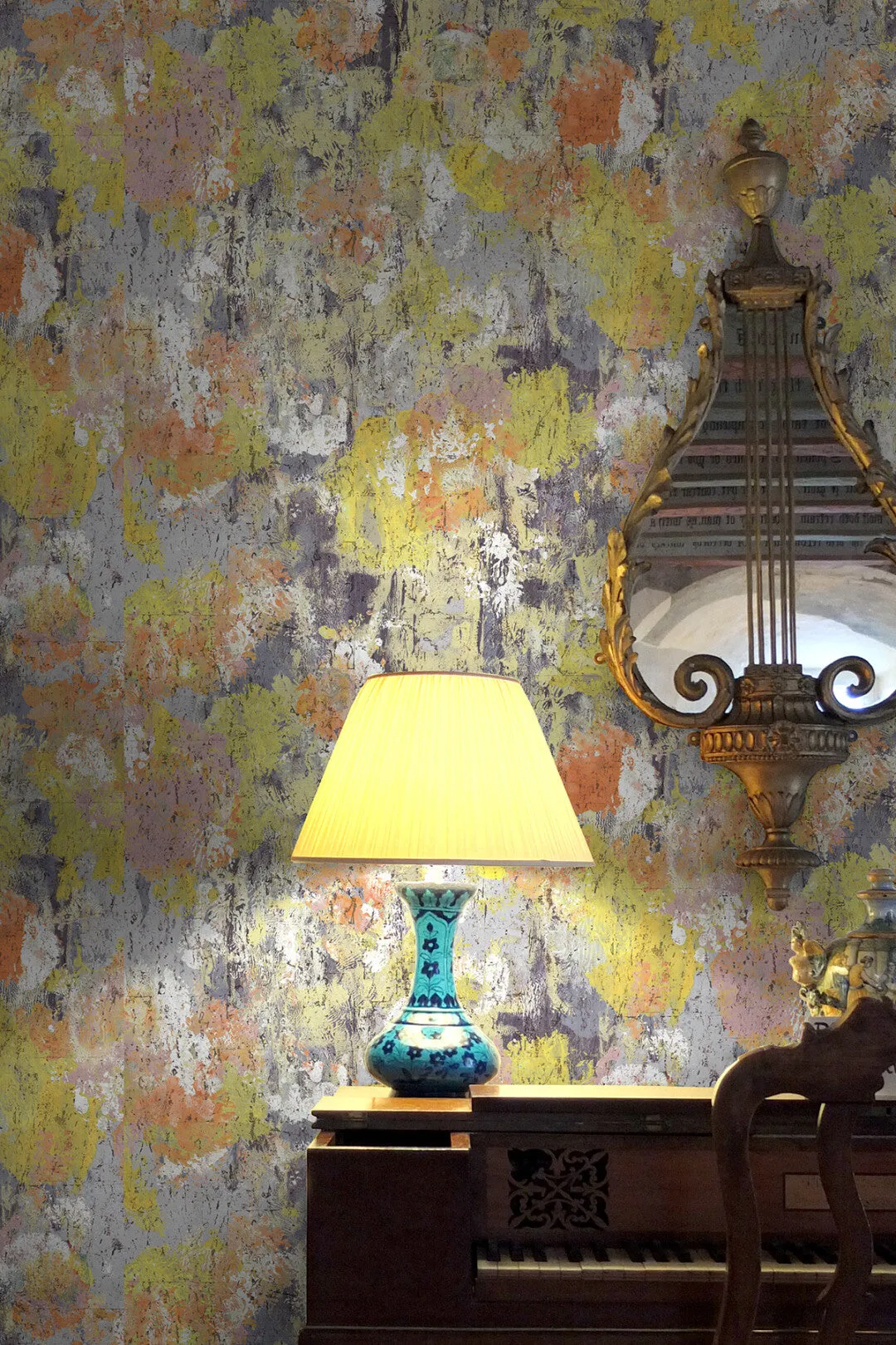 hodge splodge cork wallpaper