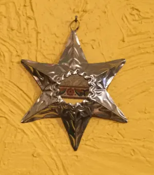 Hojalata Tin Art Star Mirror
