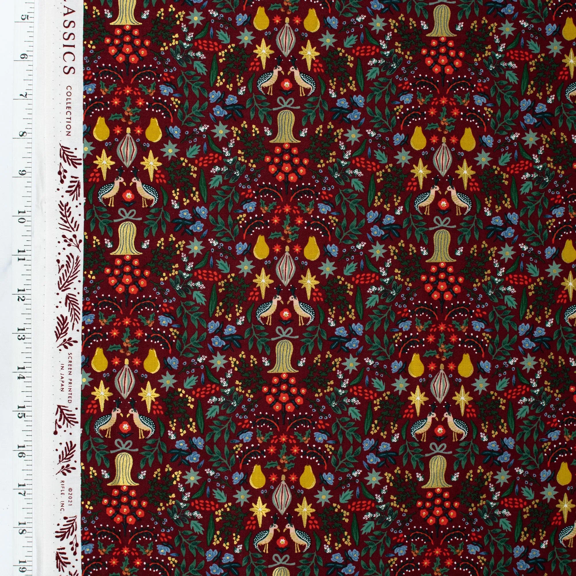 Holiday Classics by Rifle Paper Co. - Partridge - Berry Metallic