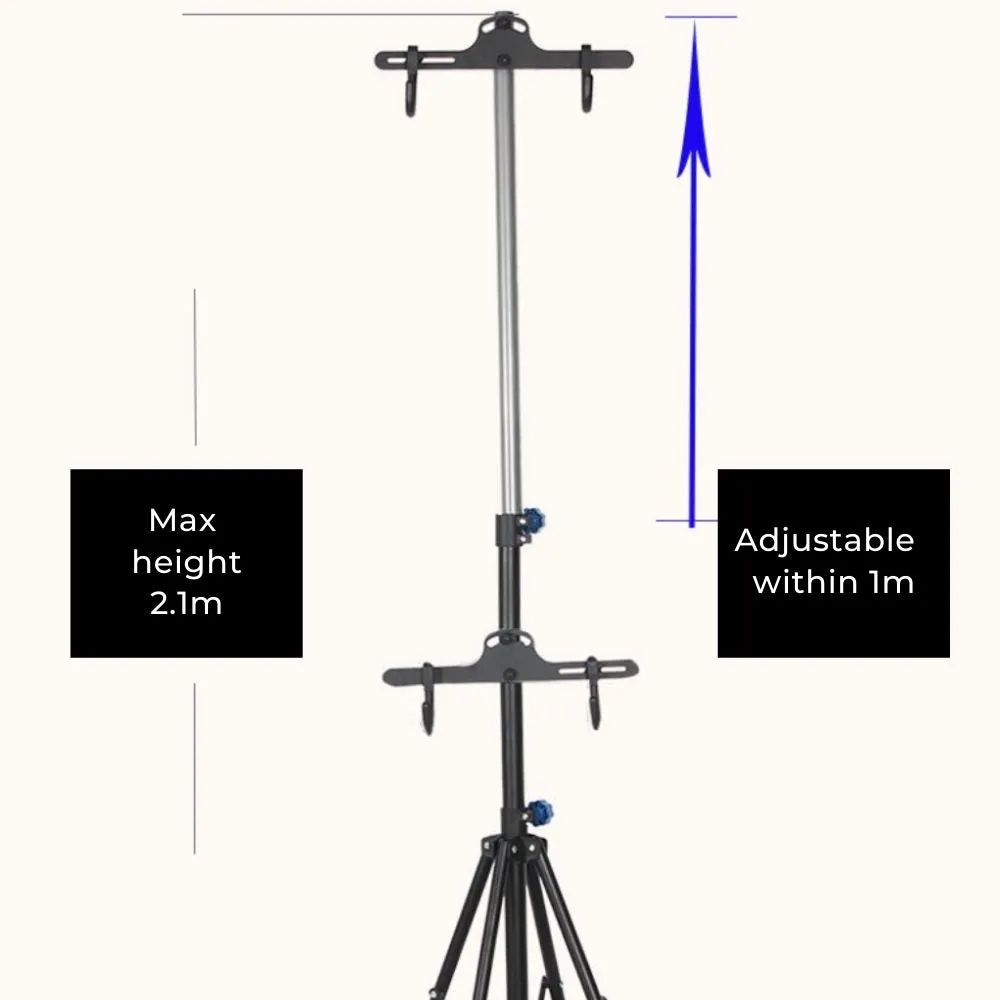Homlly Freestanding Dual  Bicycles Bike Stand Rack