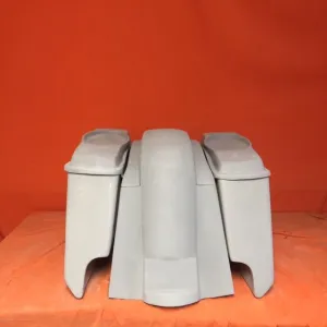 Honda VTX 1300 / 1800 5" Extended Stretched Saddlebags   Rear Fender Dual Cut Outs   6 X 9 Speaker Lids