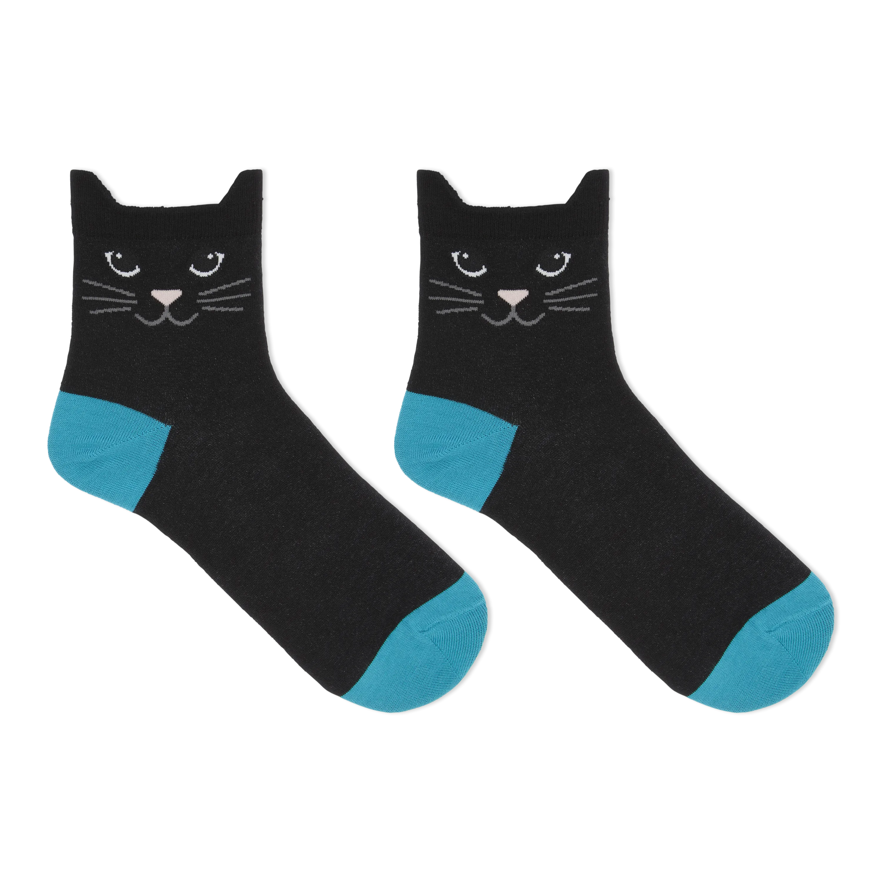 HOTSOX Women's Cat Ears Anklet Socks