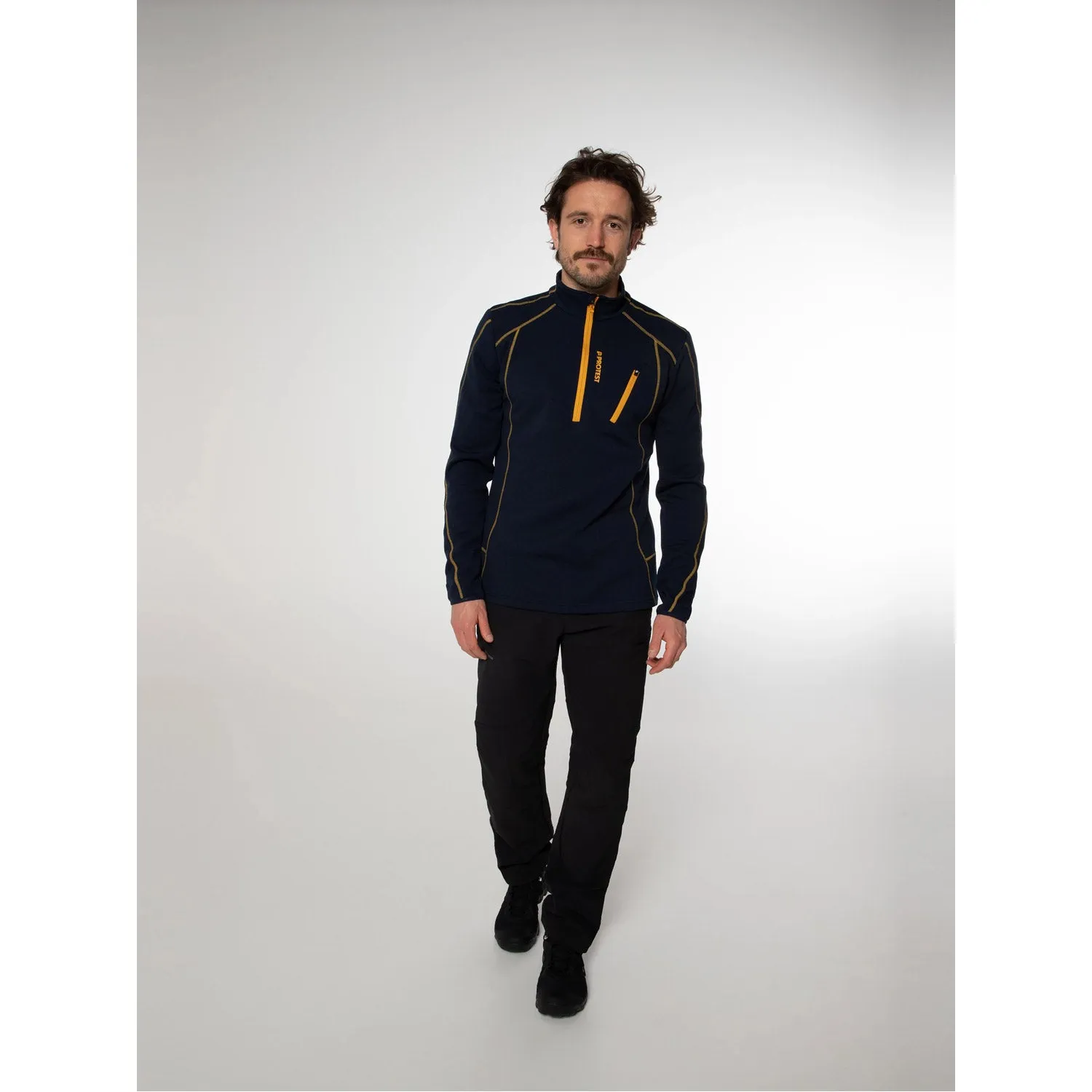 Humans 1/4 Zip Mens Skivvy