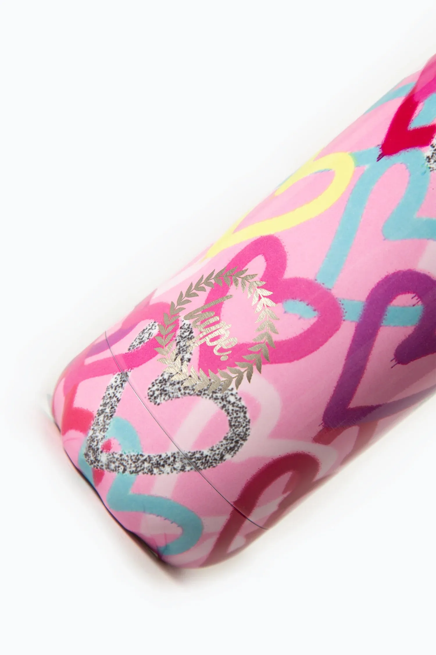 Hype Pink Graffiti Hearts Bottle Xucb342