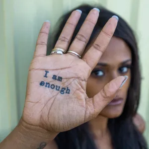 I Am Enough. (Simple) Manifestation Tattoo