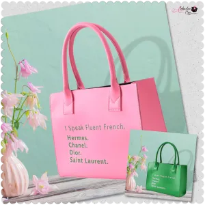 “I Speak French” 💕💚 Tote Bag