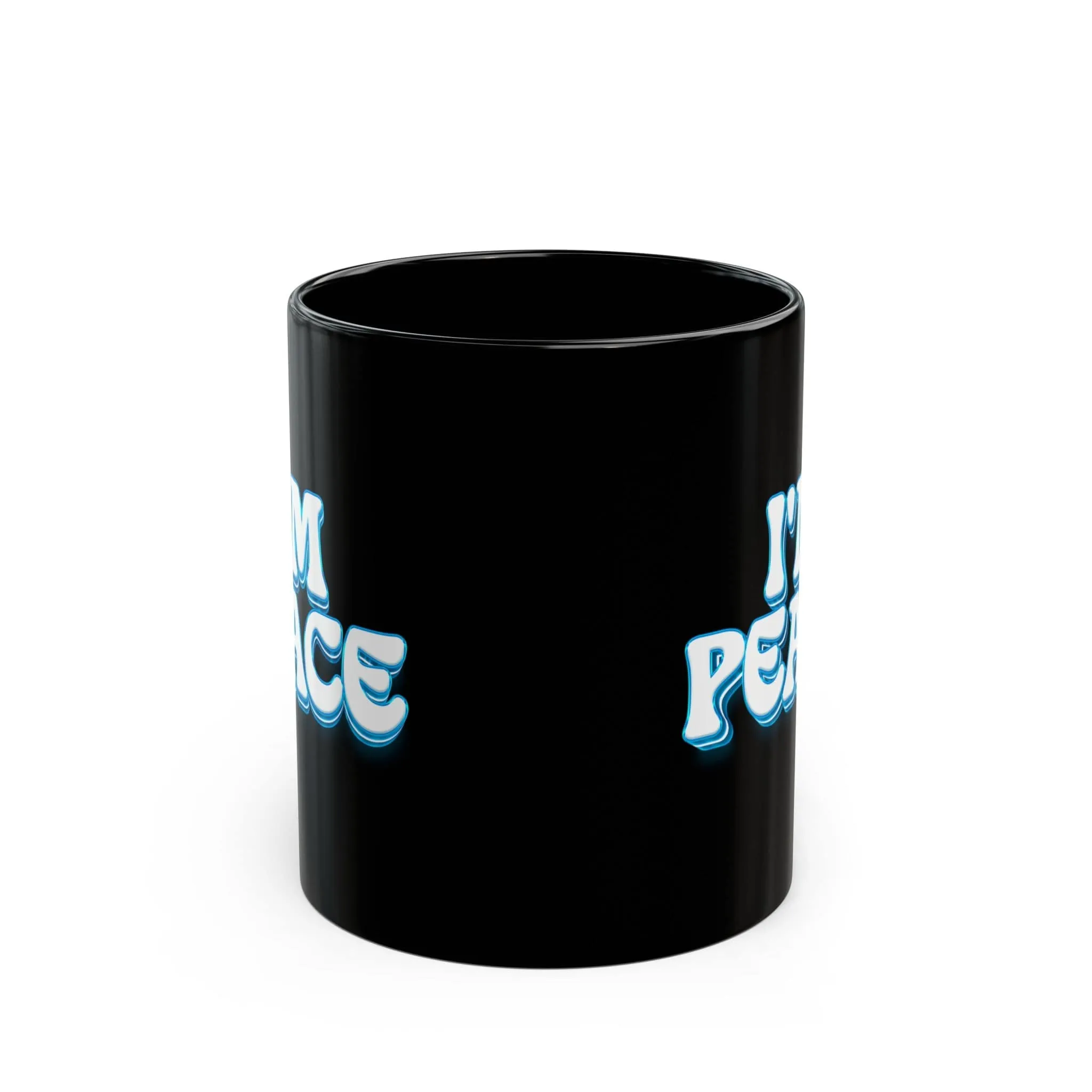 I'm Peace Black Coffee Mug