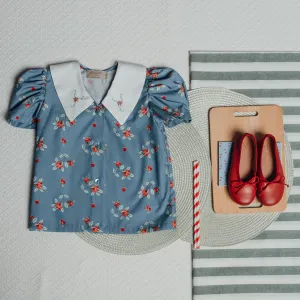 Jackie Shirt With Embroidered Collar by Birinit Petit