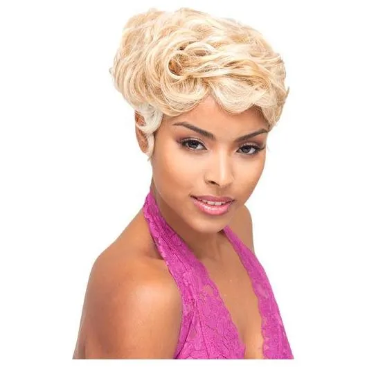 Janet Collection Shortcut Weft Wvg 28PCS 100% De vrais cheveux