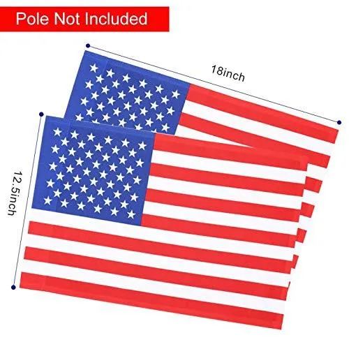 Jetlifee 18x12.5 IN American Garden Flag (Without Pole)