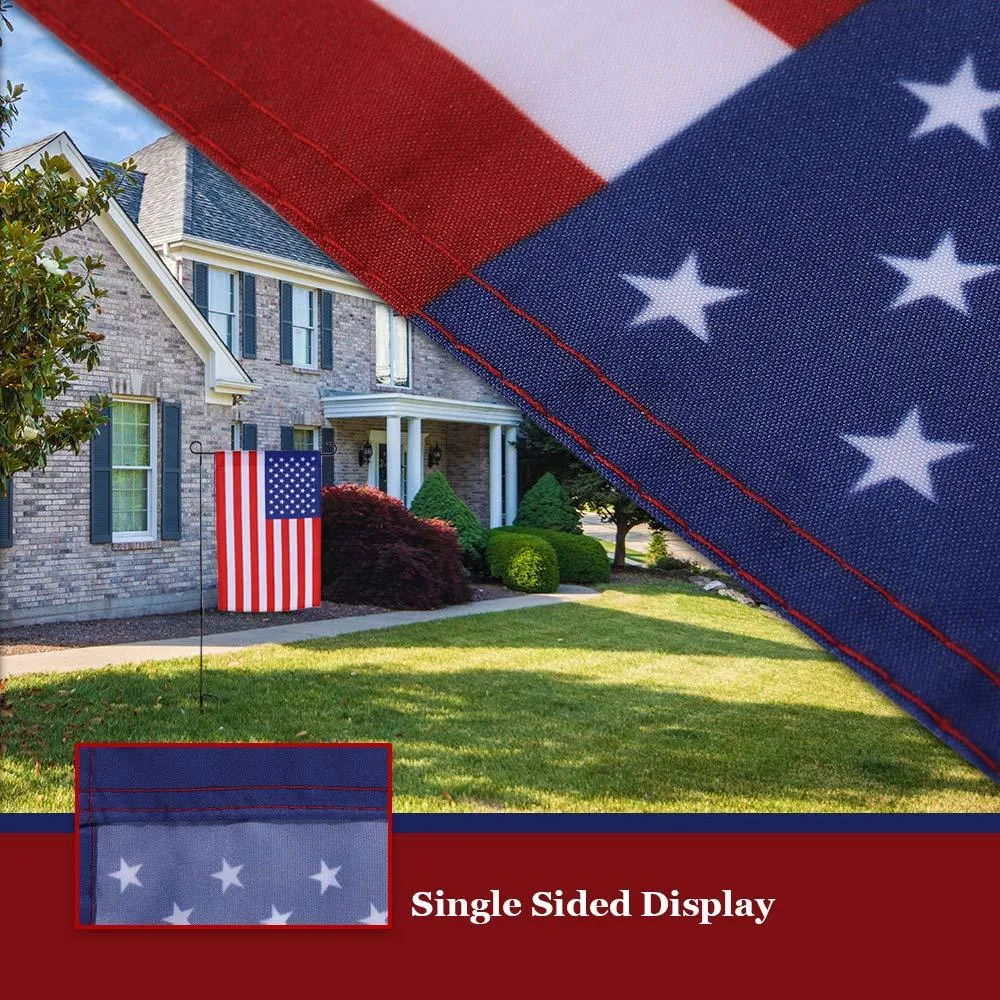 Jetlifee 18x12.5 IN American Garden Flag (Without Pole)