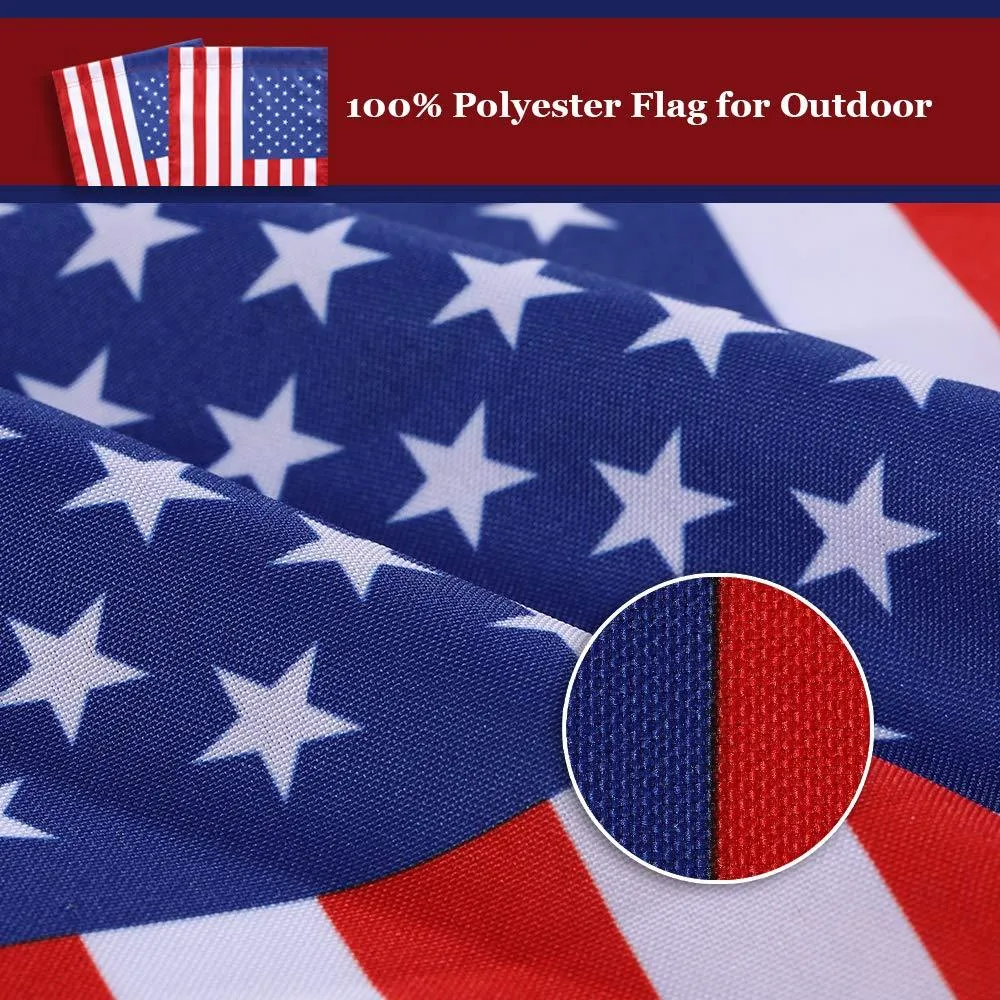 Jetlifee 18x12.5 IN American Garden Flag (Without Pole)