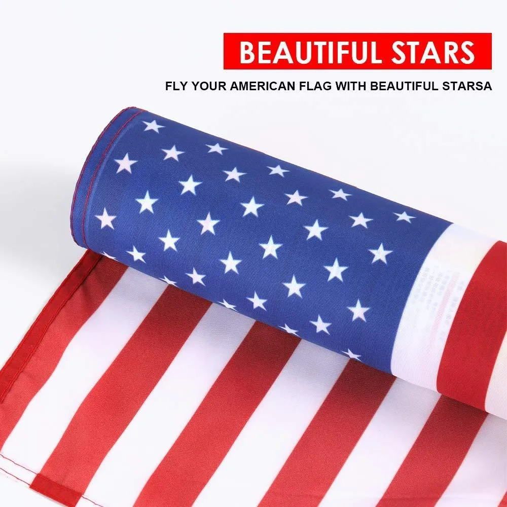 Jetlifee 18x12.5 IN American Garden Flag (Without Pole)