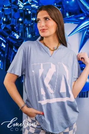 Kappa Delta PR Block Letter Notch Tee