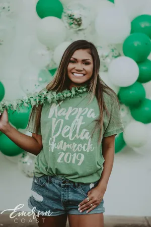 Kappa Delta Simple Shamrock Tee