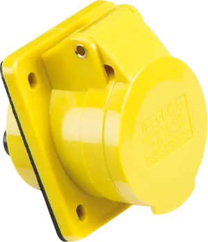 Knightsbridge IN004 110V IP44 16A Angled Panel Mount 2P E