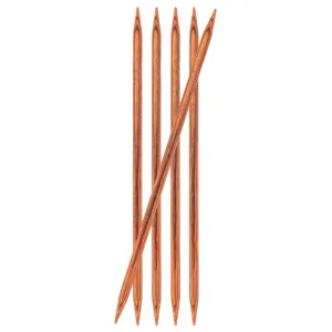 Knit Pro - Double Pointed Knitting Needles - 15cm DPN's - Ginger - 6mm