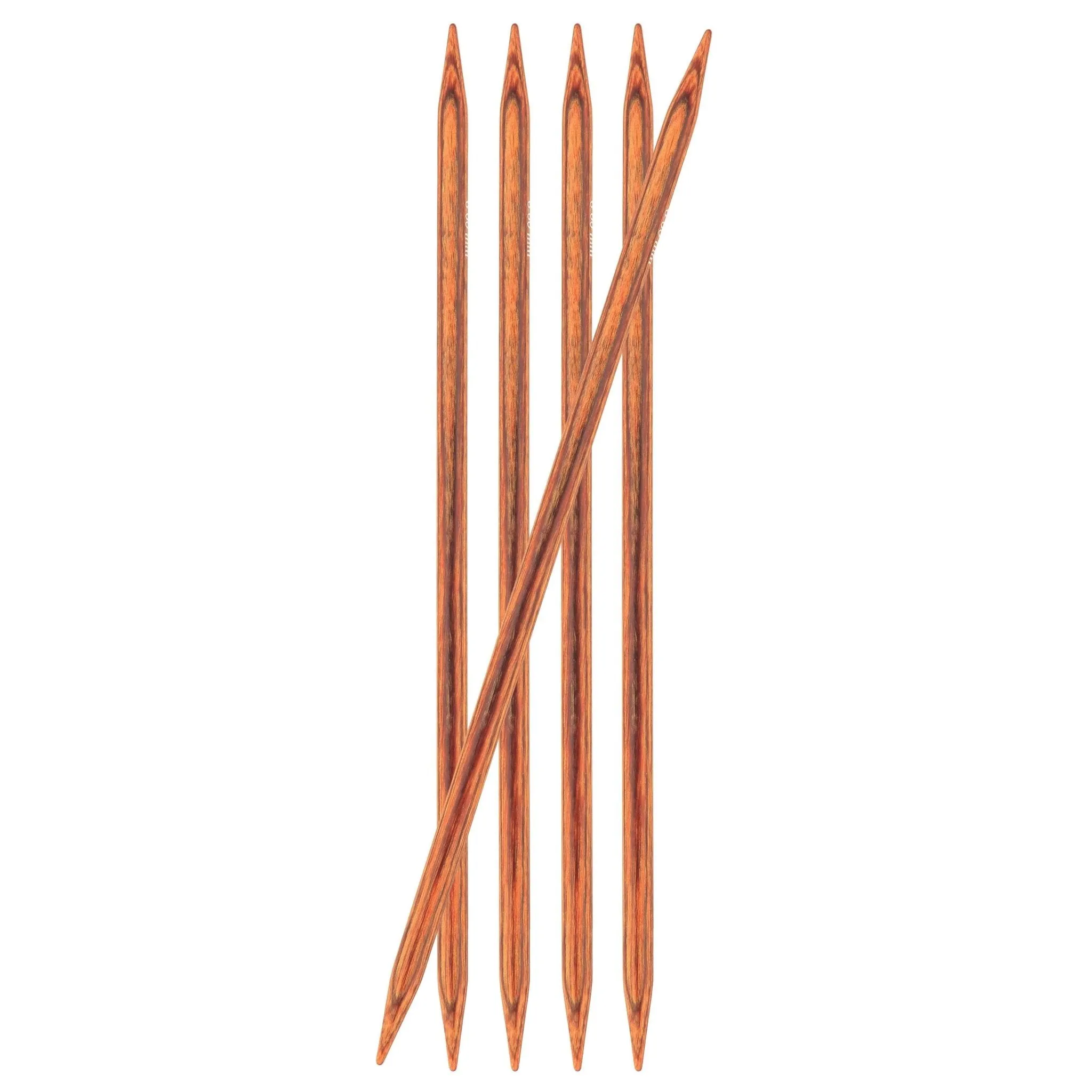 Knit Pro - Double Pointed Knitting Needles - 15cm DPN's - Ginger - 6mm