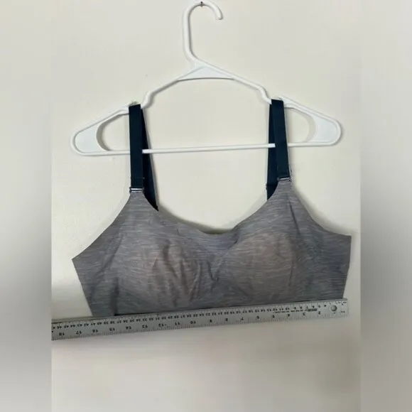 Knix Evolution Everyday Wireless Bra Padded Size 8 Gray Black
