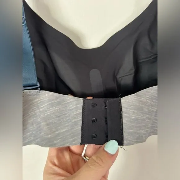 Knix Evolution Everyday Wireless Bra Padded Size 8 Gray Black