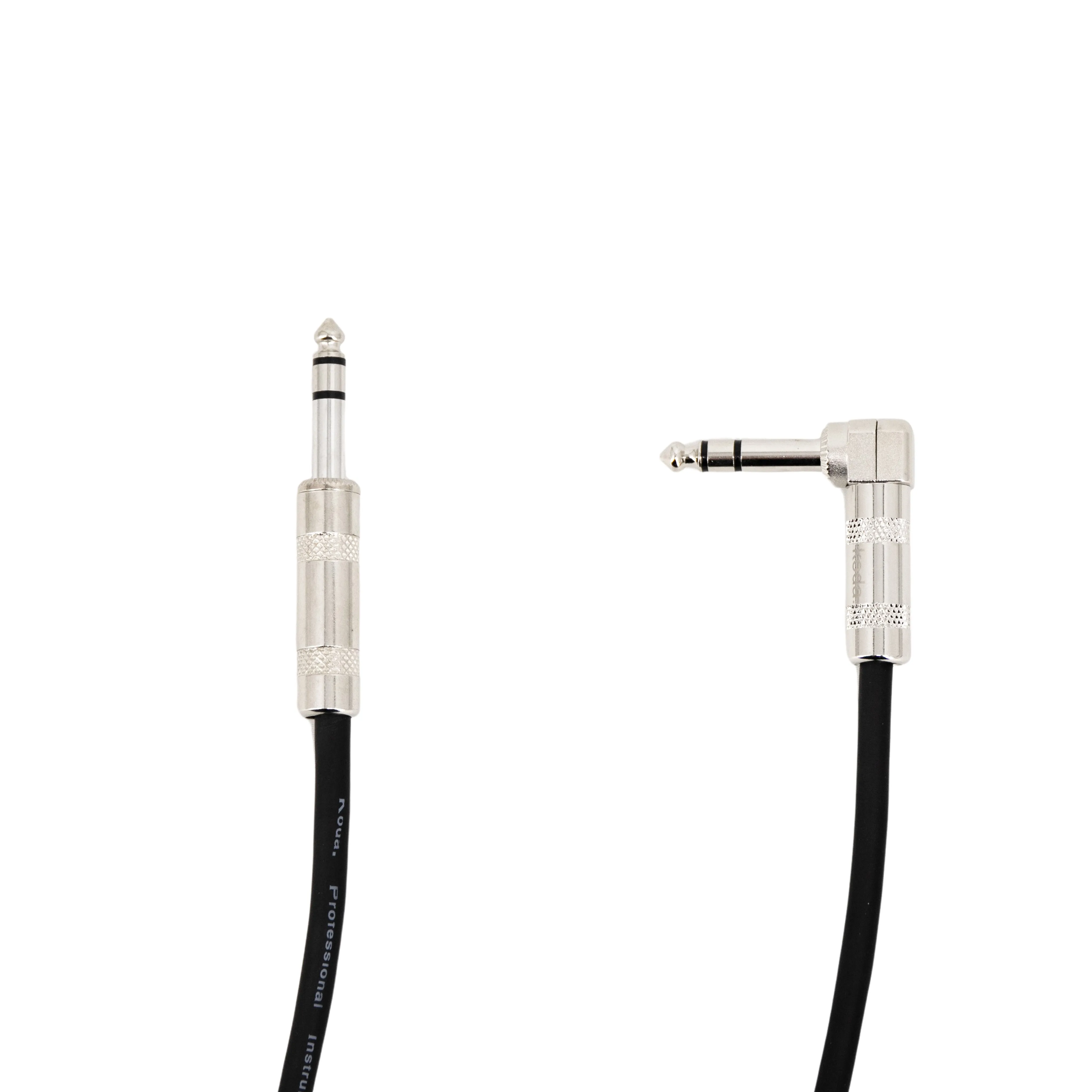 koda essential KBC20RA Straight TRS 1/4 inch to Angled TRS 1/4 inch Balanced Cable, 20ft