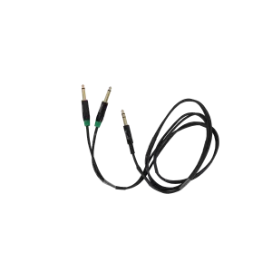 Krystals YK2MJ1SJ01SLM 2 Mono Jack to 1 Stereo Jack, 1.5 Meters