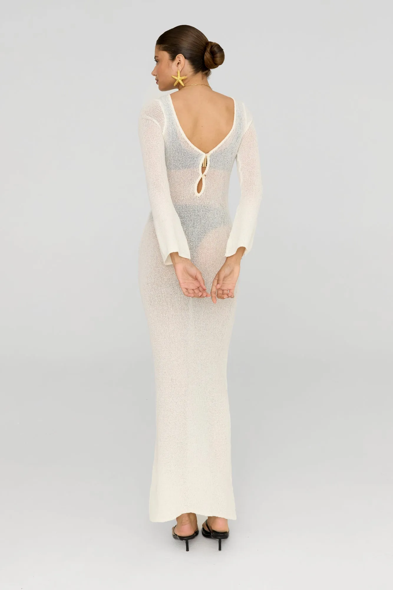 LA SIRENA MULTIWAY RESORT KNIT MAXI DRESS - COCONUT MILK
