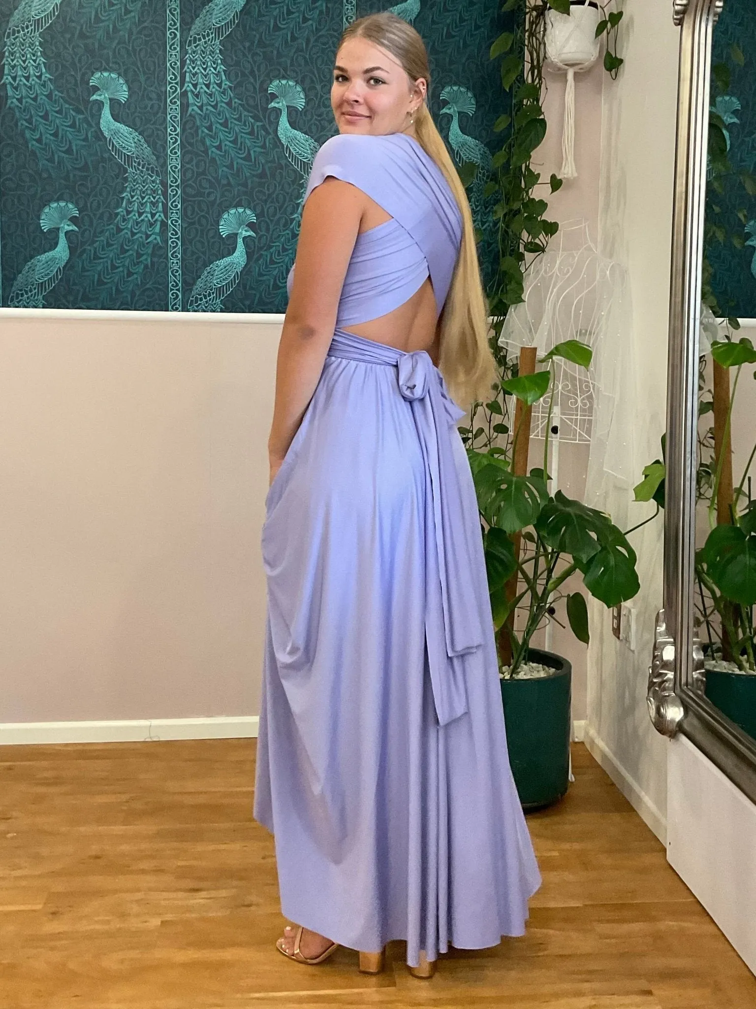 Lavender convertible Infinity bridesmaid dress Express NZ wide