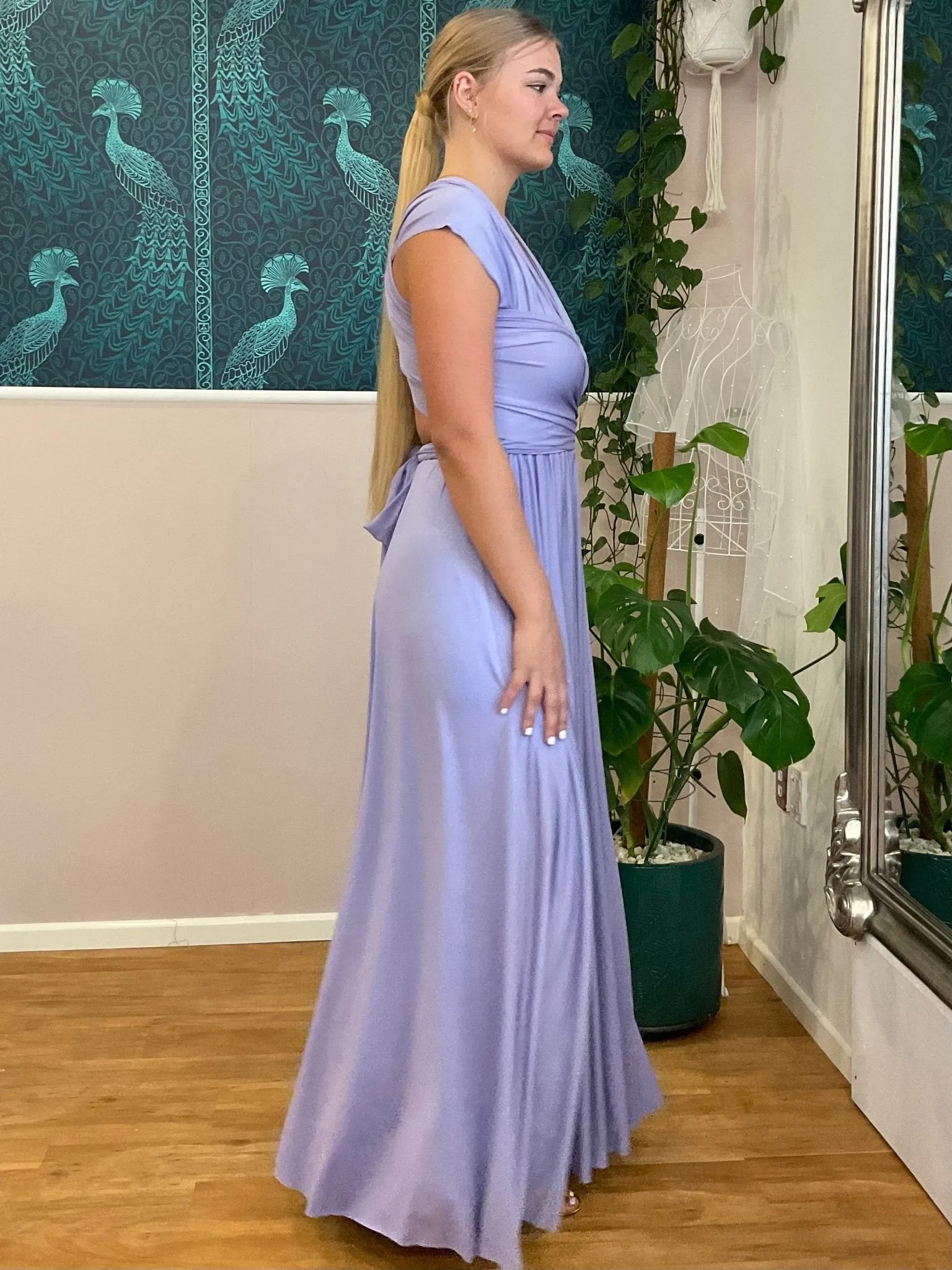 Lavender convertible Infinity bridesmaid dress Express NZ wide