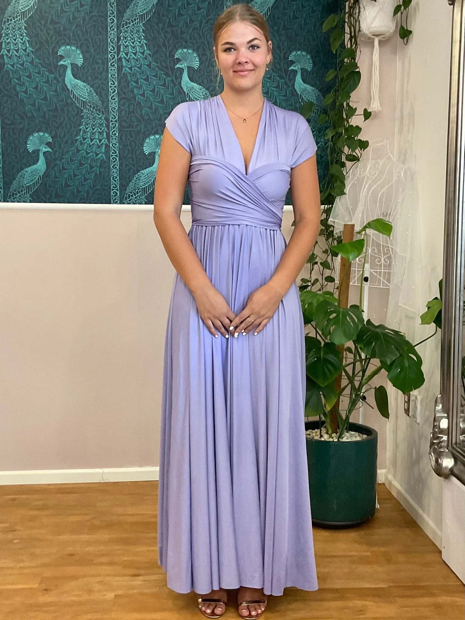 Lavender convertible Infinity bridesmaid dress Express NZ wide
