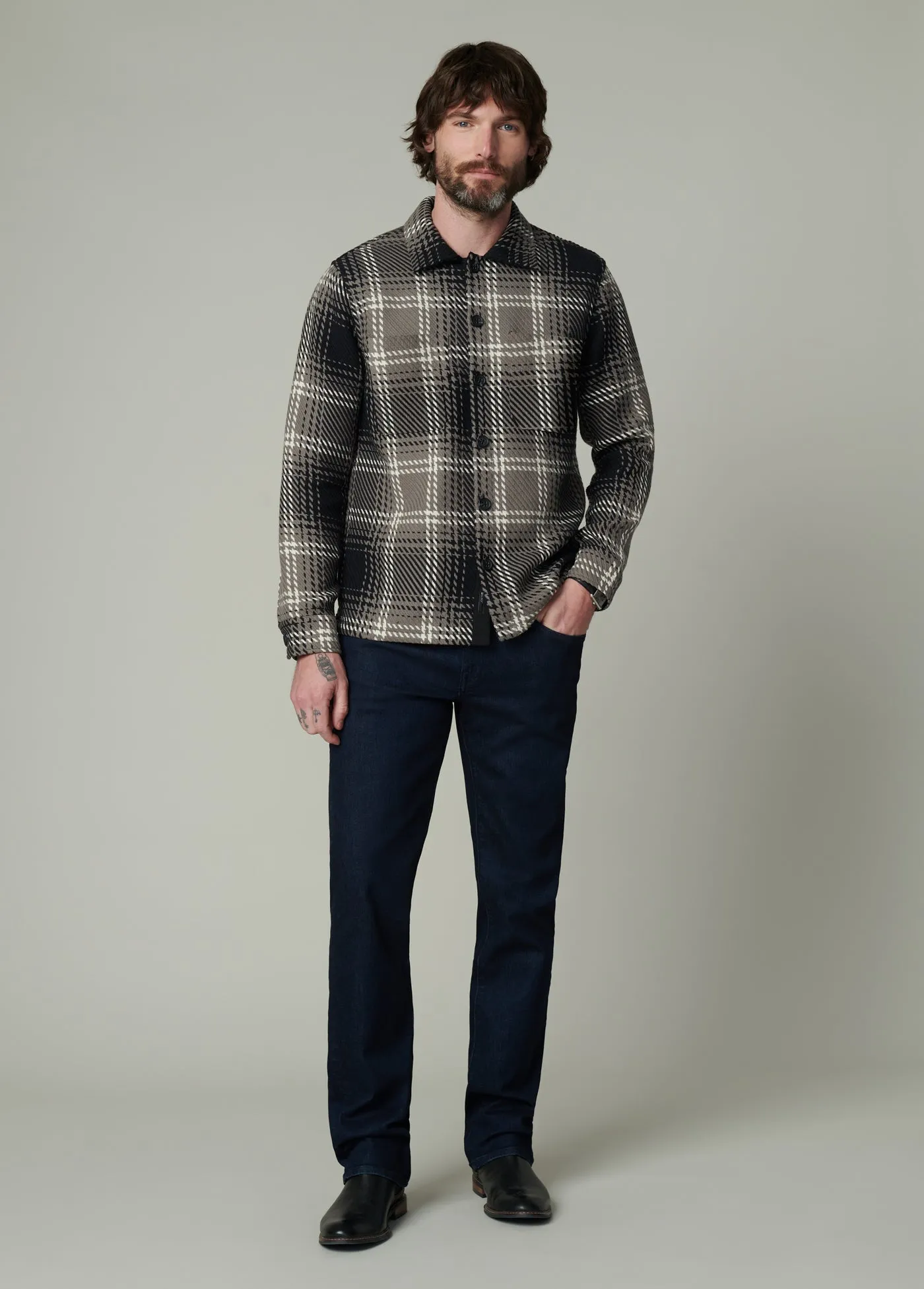 LEON PLAID OVERSHIRT