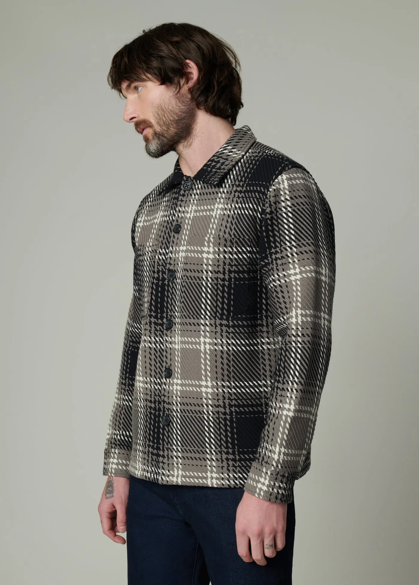 LEON PLAID OVERSHIRT