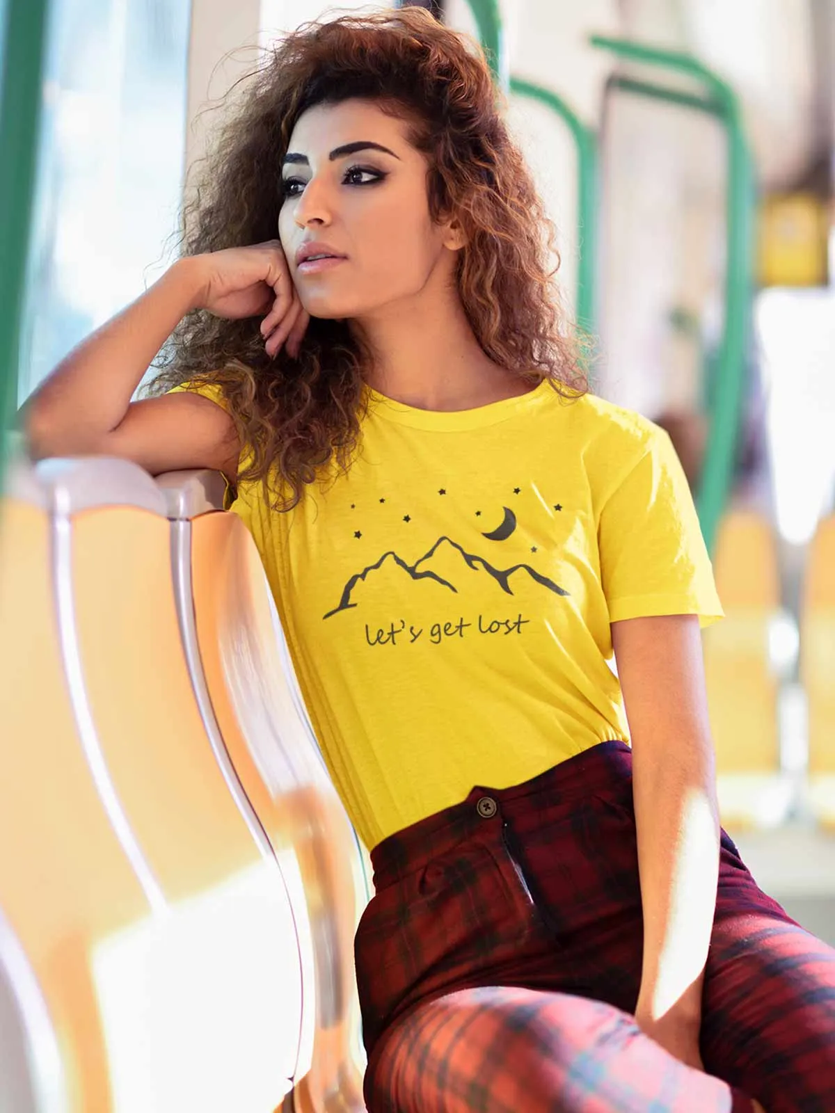 Let's Get Lost | Printed  T shirt