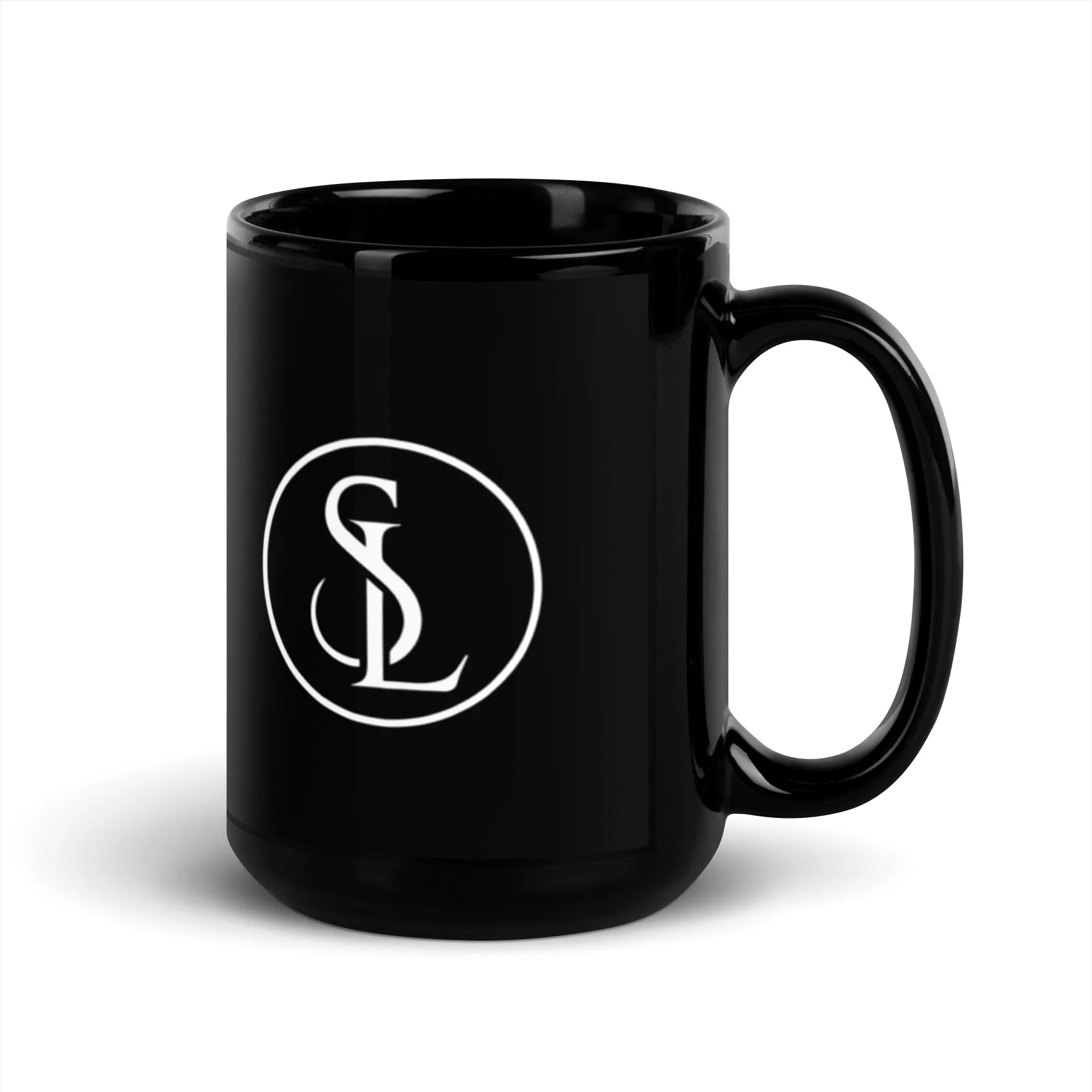 Lifestyle By Suncera Signature 15 oz Black Glossy Mug