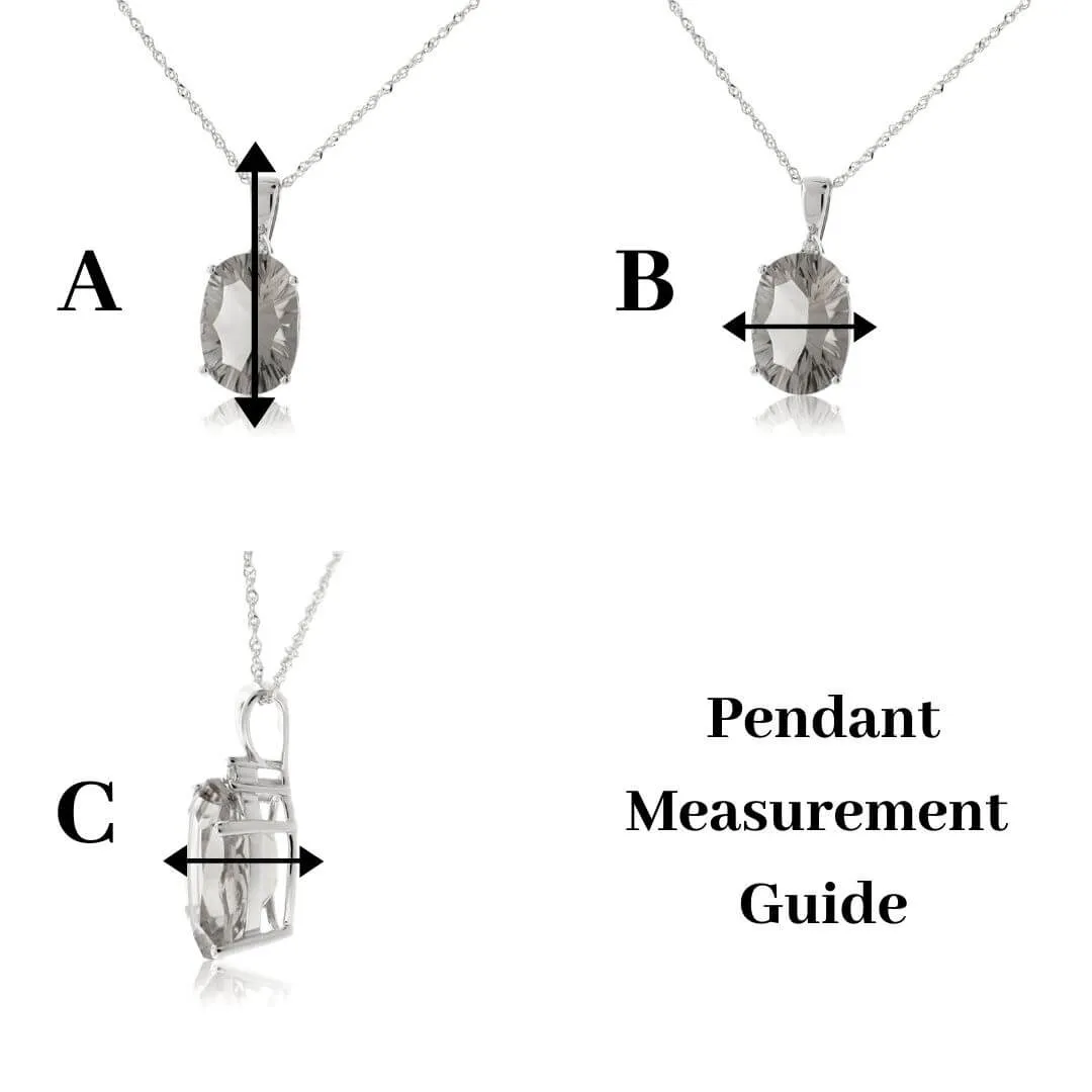 Lightning Strike Simple Diamond Pendant
