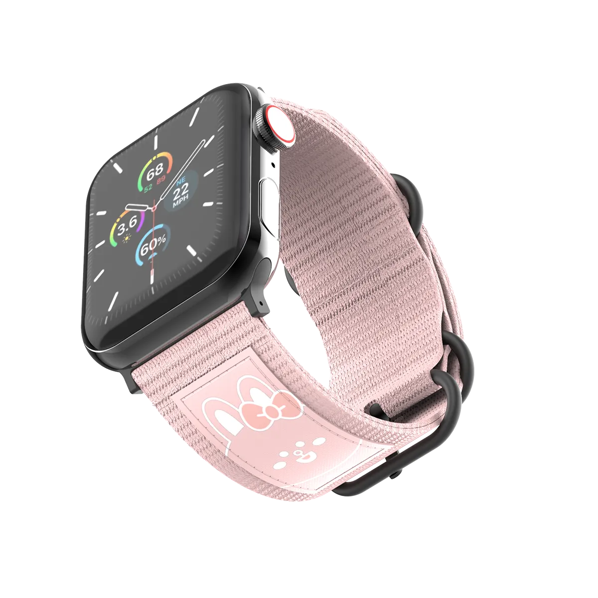 LINE FRIENDS MEETS thecoopidea BELT - Durable Nato 42/44/45mm Watch Straps Set for Apple Watch Series 1-8 & SE