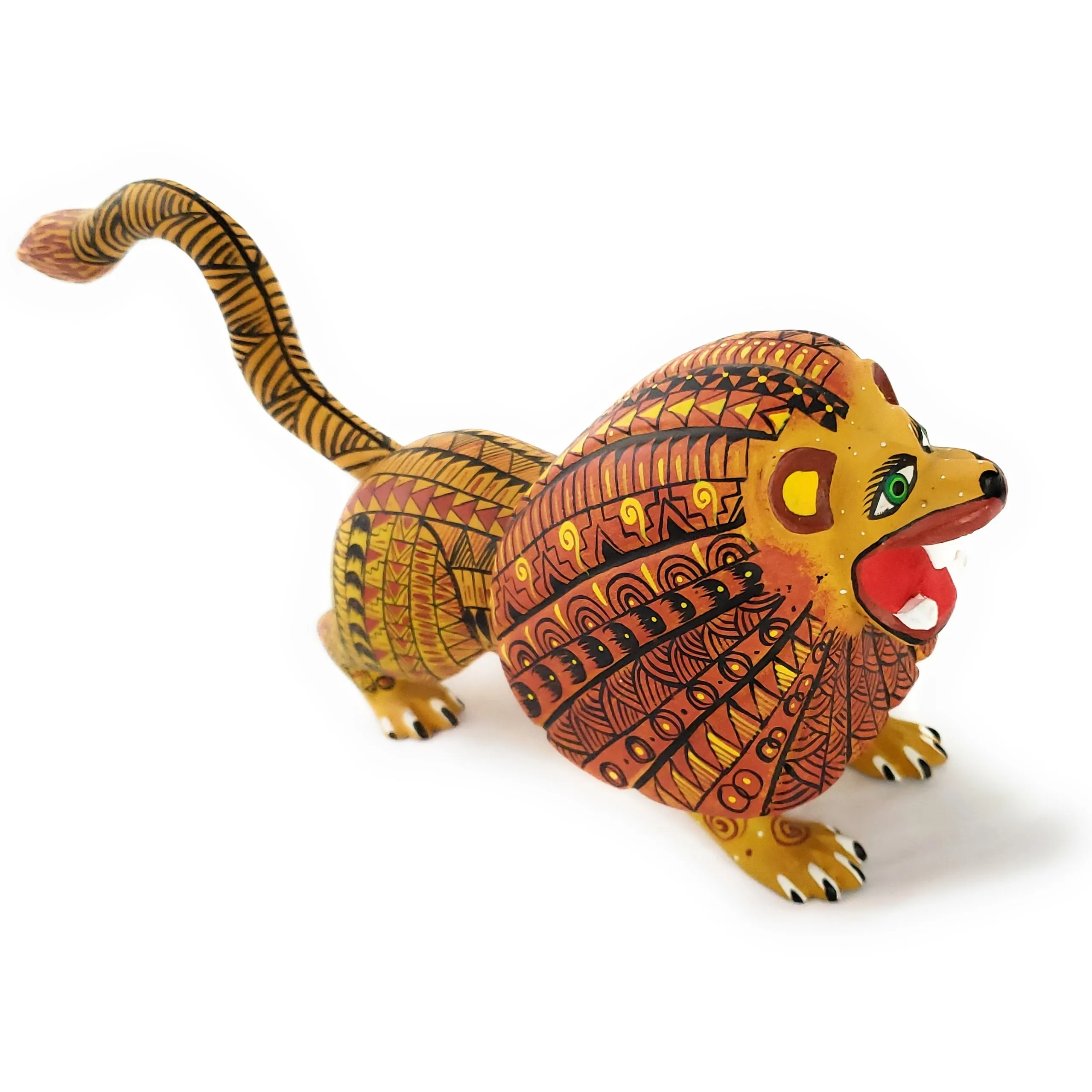 Lion Alebrije Wood Carving Folk Art Oaxaca Mexico