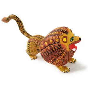 Lion Alebrije Wood Carving Folk Art Oaxaca Mexico