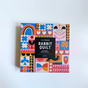 Lisa Congden Rabbit Quilt Wood Puzzle