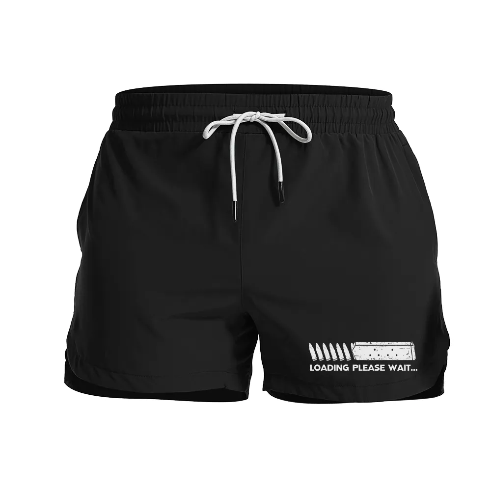 Loading Please Wait Graphic Shorts