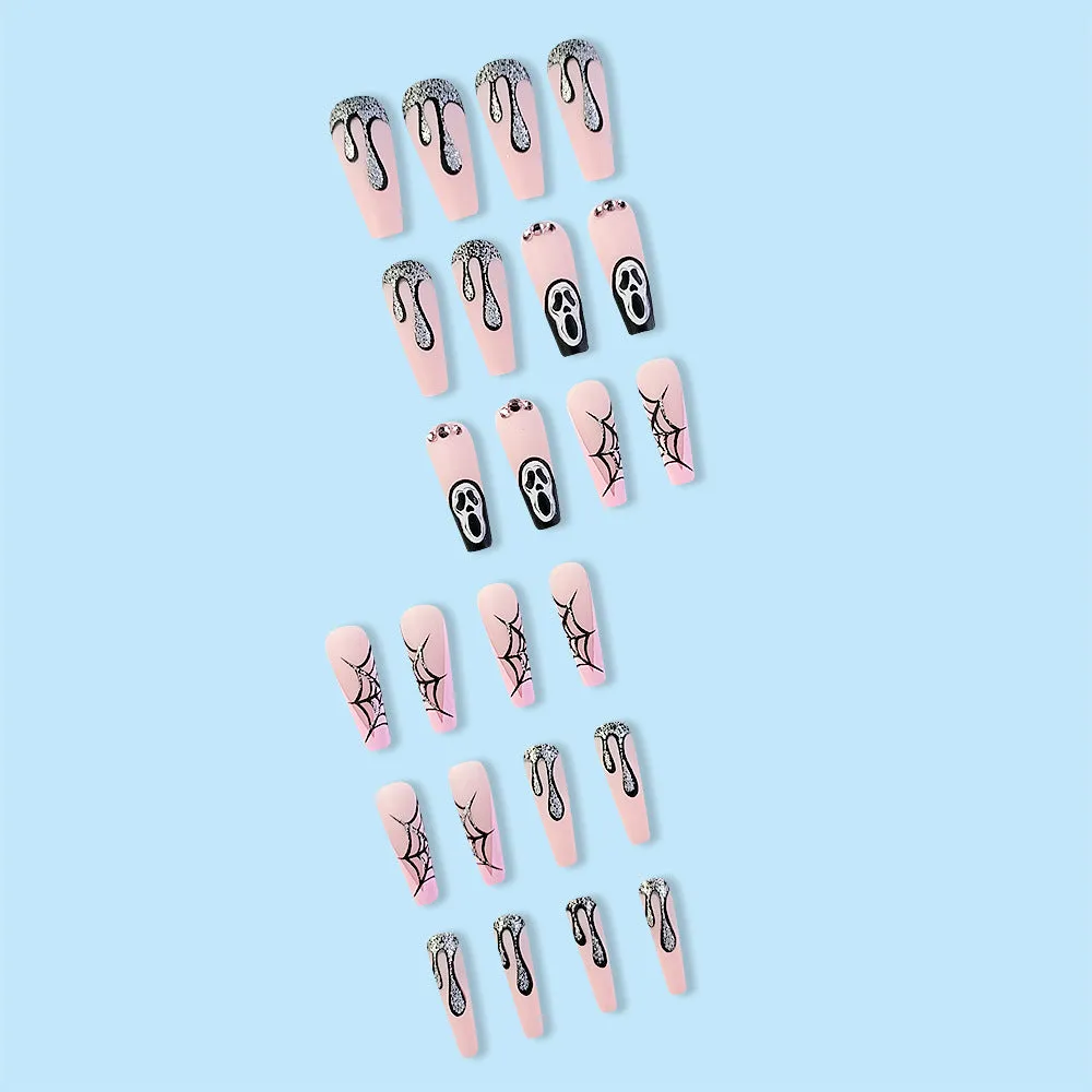 Long Coffin Skeleton Pink