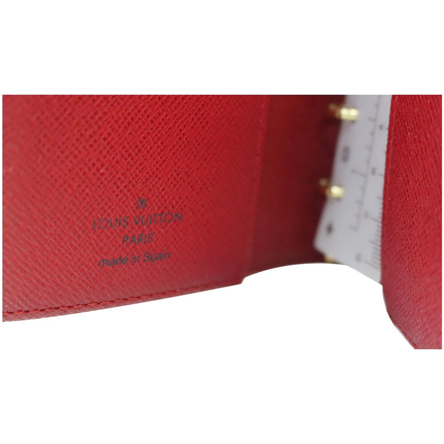 LOUIS VUITTON Cerises Small Agenda/Notebook Cover Brown