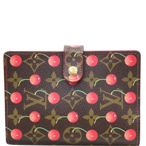 LOUIS VUITTON Cerises Small Agenda/Notebook Cover Brown