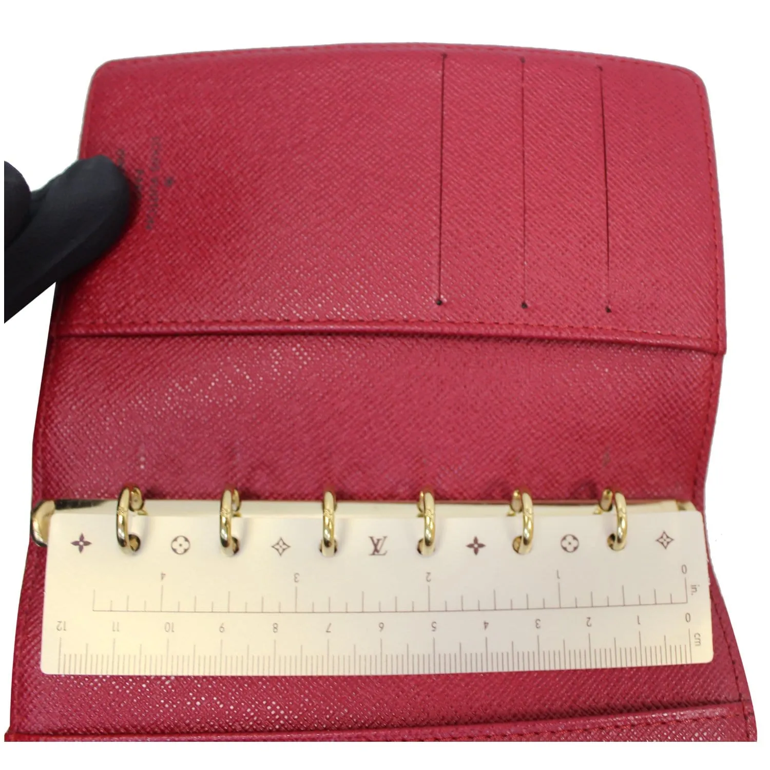 LOUIS VUITTON Cerises Small Agenda/Notebook Cover Brown