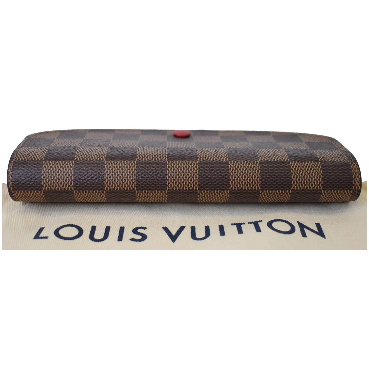 LOUIS VUITTON Damier Ebene Sarah Wallet Brown